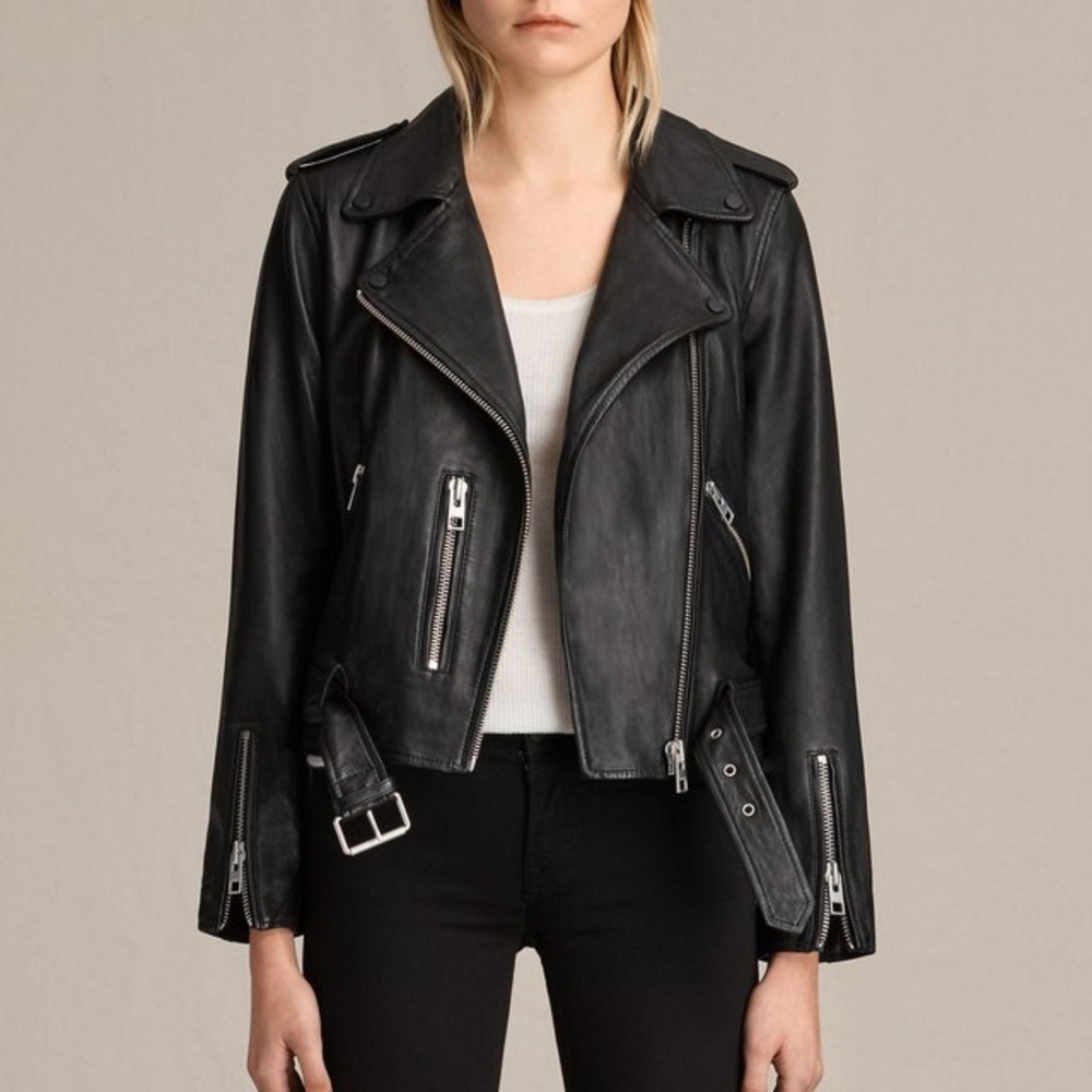 All Saints Balfern leather jacket